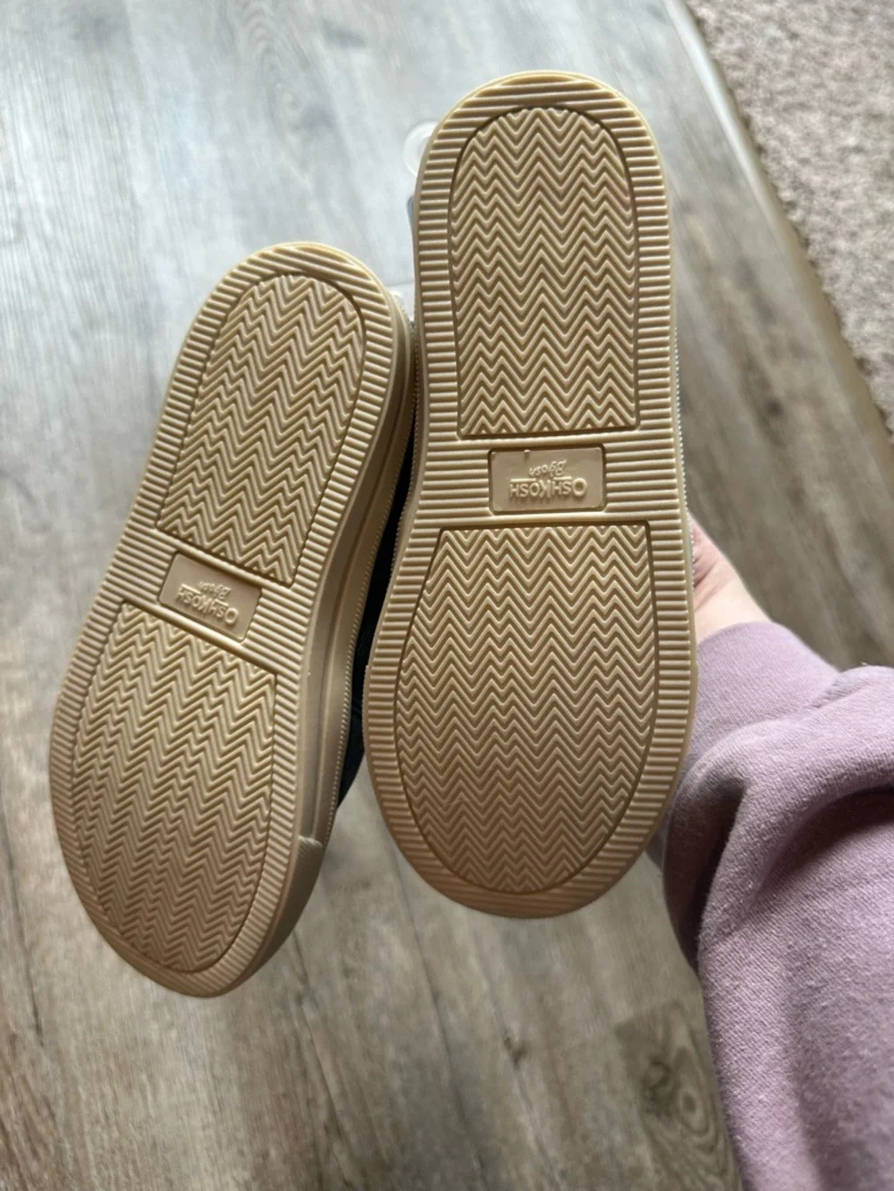 NWT OshKosh B'gosh Quilted Denim Blue Slip-On Moccasins for Kids
